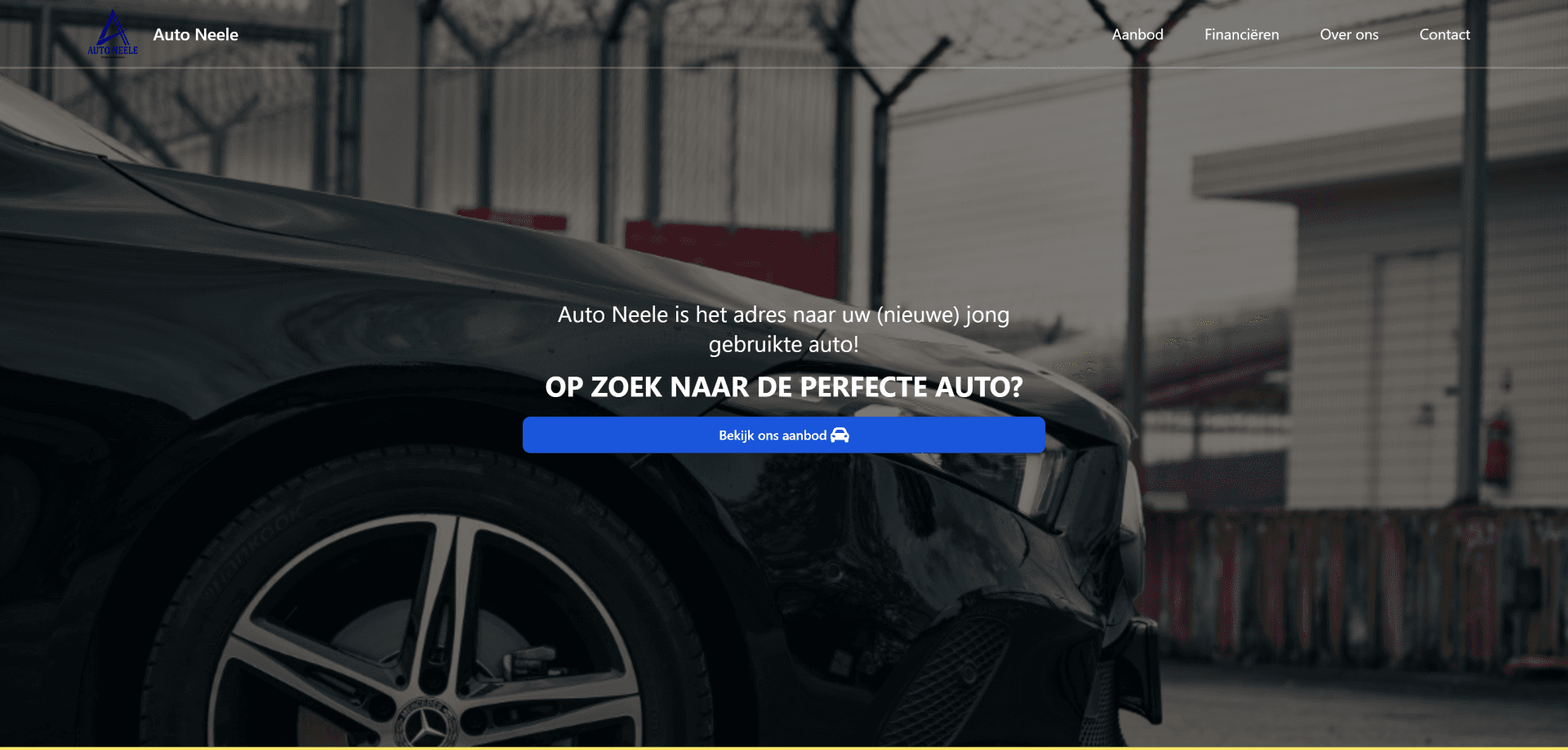 De website van Auto Neele met het occasionaanbod